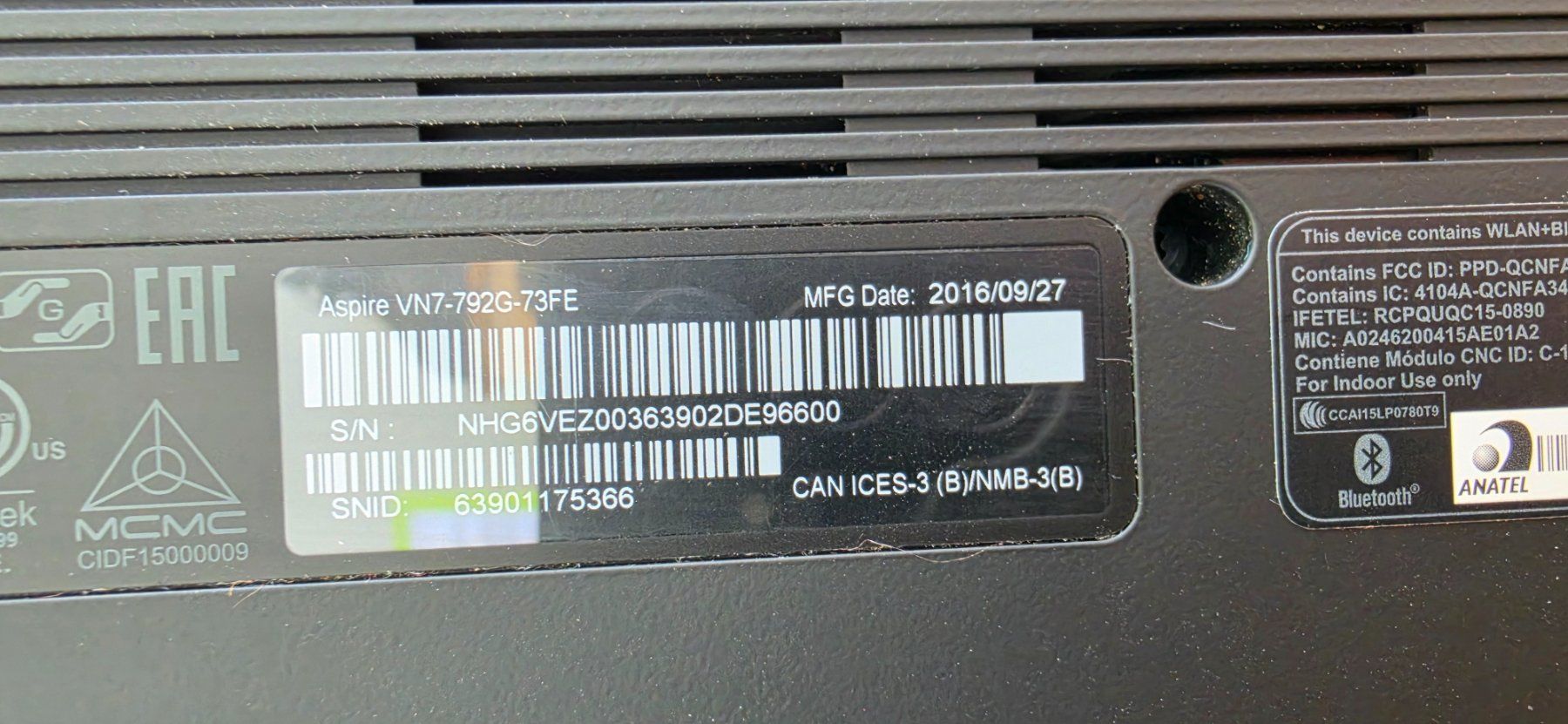 Acer Notebooks: ACER ASPIRE V17 NITRO 17.30" – Gebraucht aus Othmarsingen von koe_7xtj