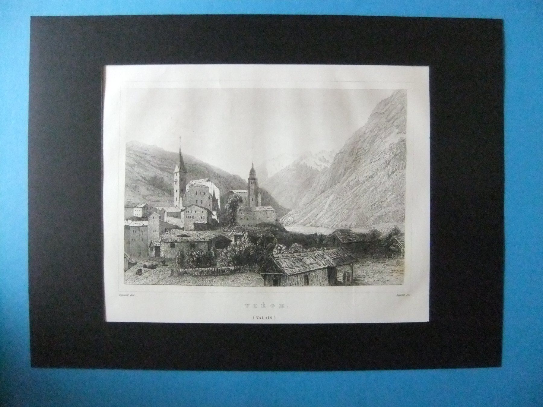 Incisioni: Stich Visp Viège Wallis Valais – Usato da St. Niklaus VS venduto da wunschlos54