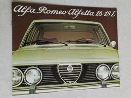 Automobil Prospekt / Alfa Romeo Alfetta 1,6/1,8L ca. 1970