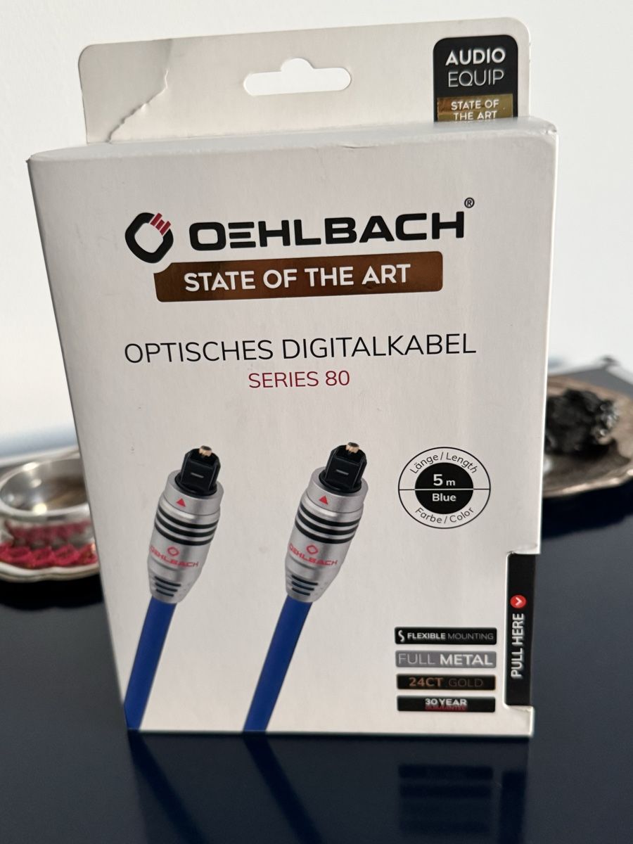 Oehlbach Kabel: Oelbach Optical Digital Audio Cable - Series 80 - 5m - Blue – Neu (gemäss Beschreibung) aus Bern von Gbilly