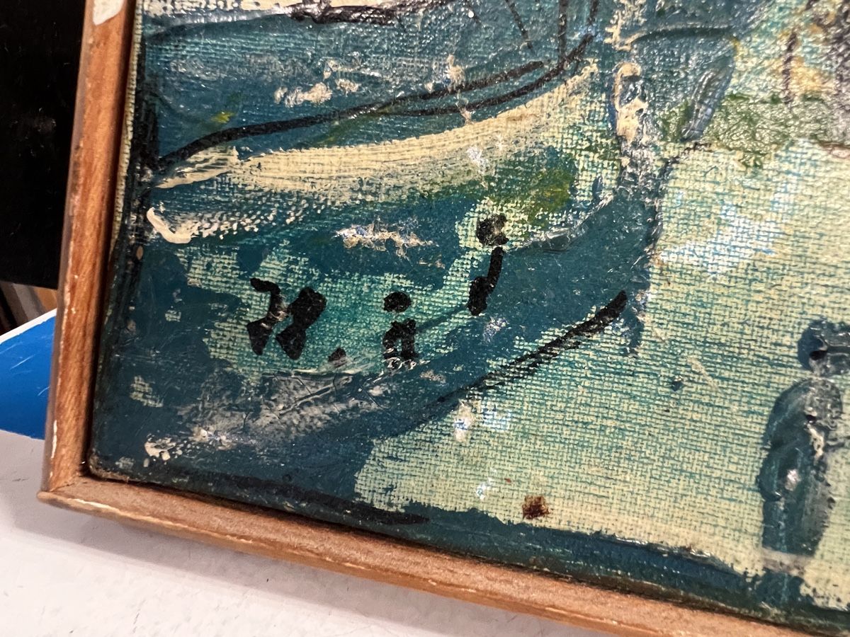 Gemälde: HUILE SUR TOILE SIGNÉE ET DATÉE 78 – Gebraucht aus Genève von Qanil77 8