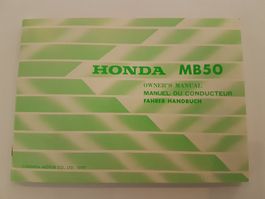 Fahrerhandbuch HONDA MB50
