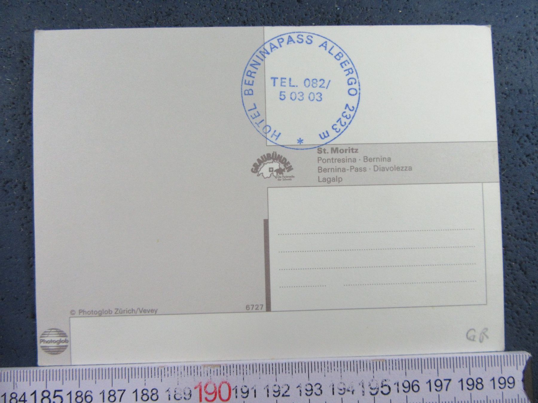 Cartoline postali: ST.MORITZ - BERNINAPASS HOTEL ALBERGO GR AK – Usato da Ettingen venduto da Hausi4711 1