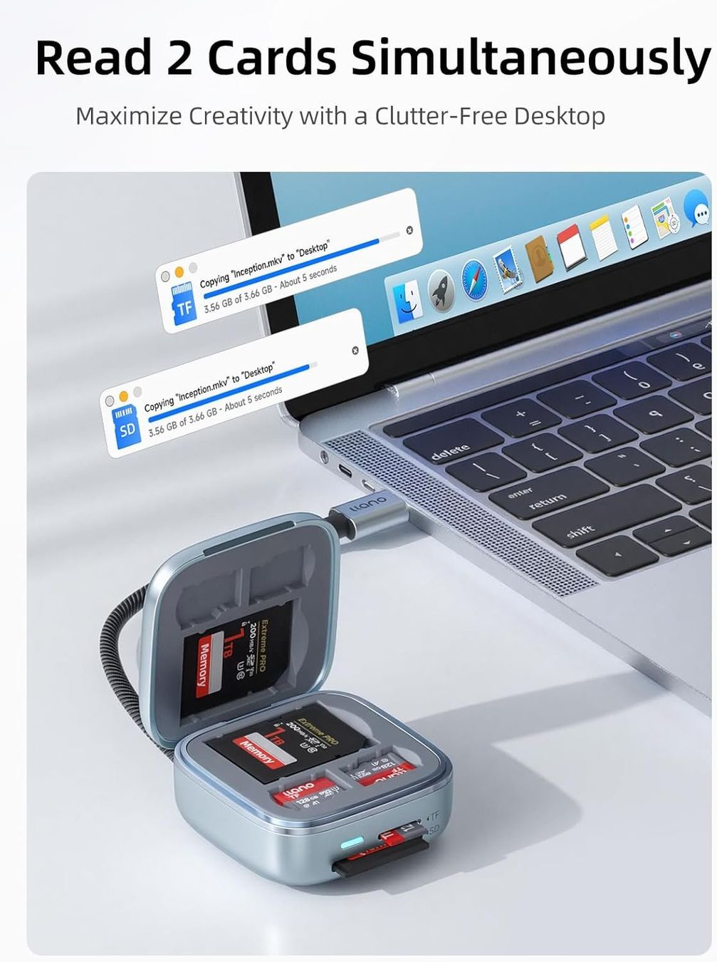 Lettori di schede: USB-C SD Kartenleser UHS-II MicroSD 312 MB/s Etui – Nuovo e nell'imballaggio originale da Suhr venduto da SchnapperCH 6