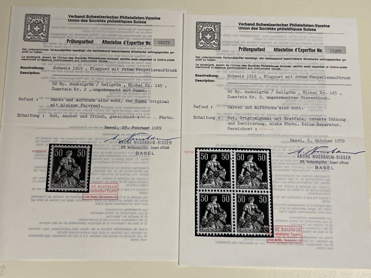 Tutti i francobolli: Grosse hochwertige CH - Flugpost Briefmarken Sammlung TOP++ – Usato da Dettighofen venduto da Moshop 9