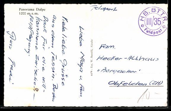 Cartes postales: AK Dalpe, Panorama – D'occasion à Berlin par bartko-reher 1