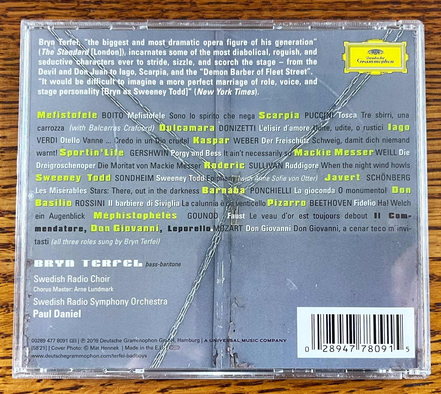 CD: BRYN TERFEL: BAD BOYS CD – Usato da Oftringen venduto da Vucki 1