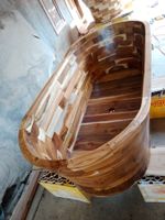 Badewanne Freistehende Teak Holzbadewanne Badwanne Teakholz