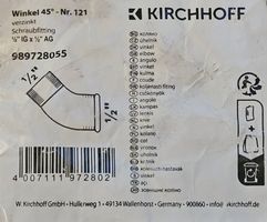 KIRCHHOFF Winkel 45° verzinkt 1/2" IG x 1/2" AG neu