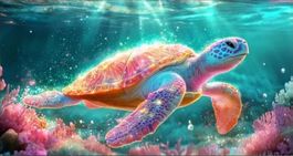 Diamond Painting Schildkröte 100 x50 cm
