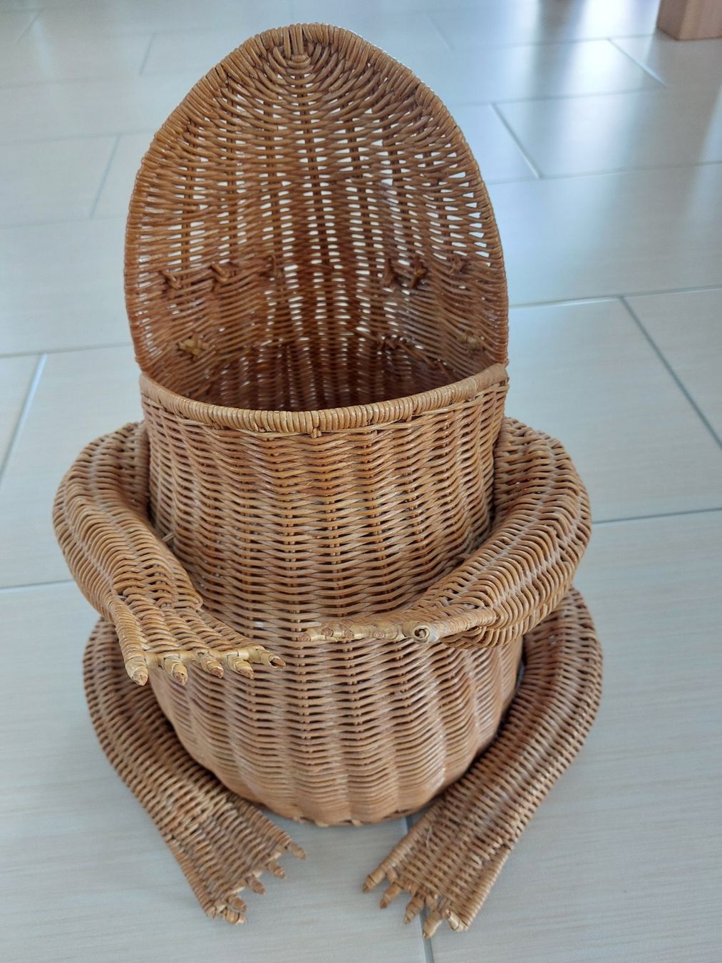 Tutte le decorazioni: Grenouille en rotin vintage – Usato da Saignelégier venduto da mpm_9wdk 1