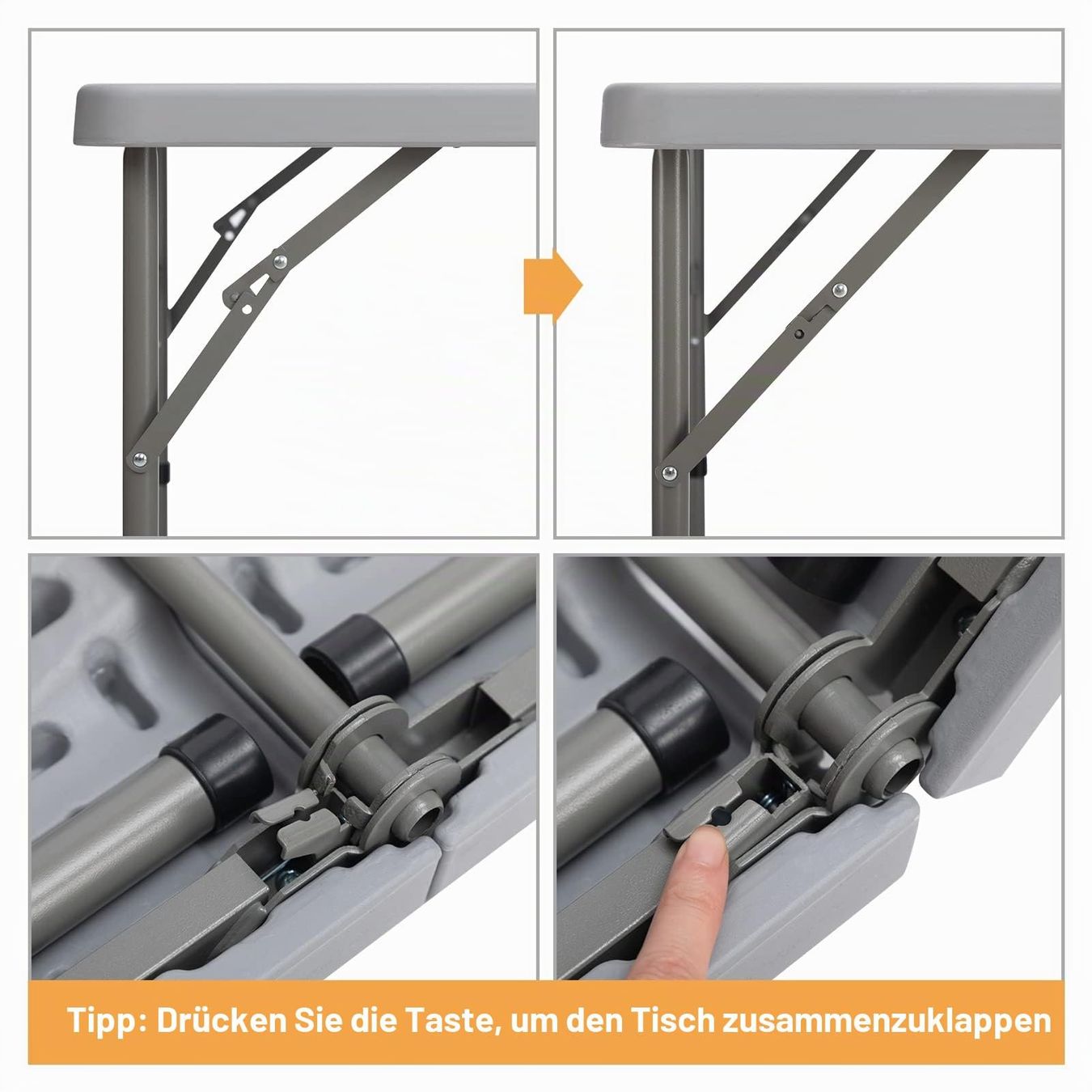 Tische: Klapptisch Gartentisch Campingtisch quadratisch 87x87cm – Neu und originalverpackt aus Basel von EchoPeak 6