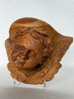 Engelskopf Holz Handgeschnitzt Angel Putte Putto Sculpture