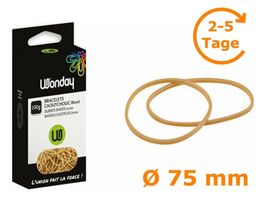Gummiringe, natur, 75 mm, 100 g