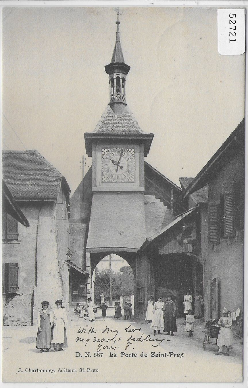 Ansichtskarten: La Porte de Sain-Prex - animee – Gebraucht aus Ettingen von Kartenplanet