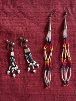 Two Sets of Native American Beaded Earrings