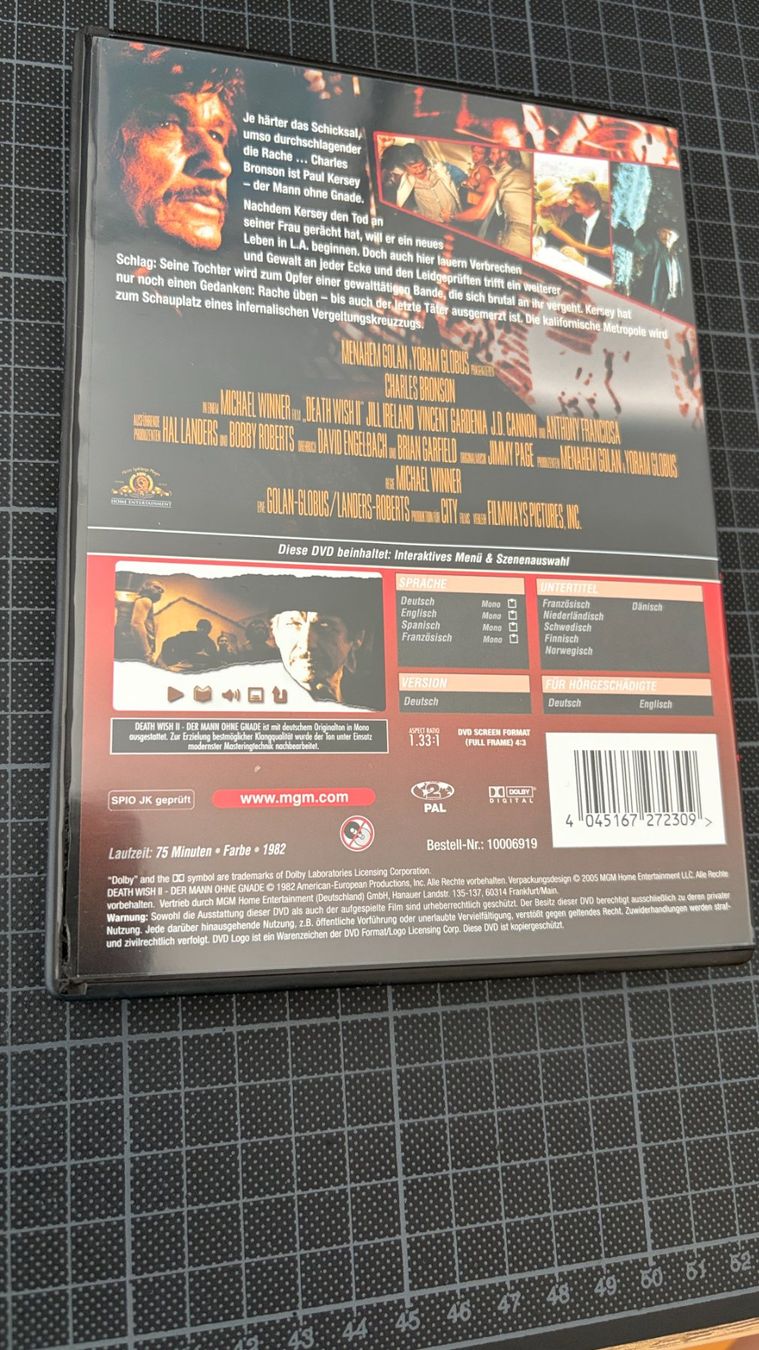 Tutti i DVDs: Death Wish 2 - Charles Bronson - Uncut Version – Nuovo (secondo la descrizione) da Zürich venduto da Renefontana 1