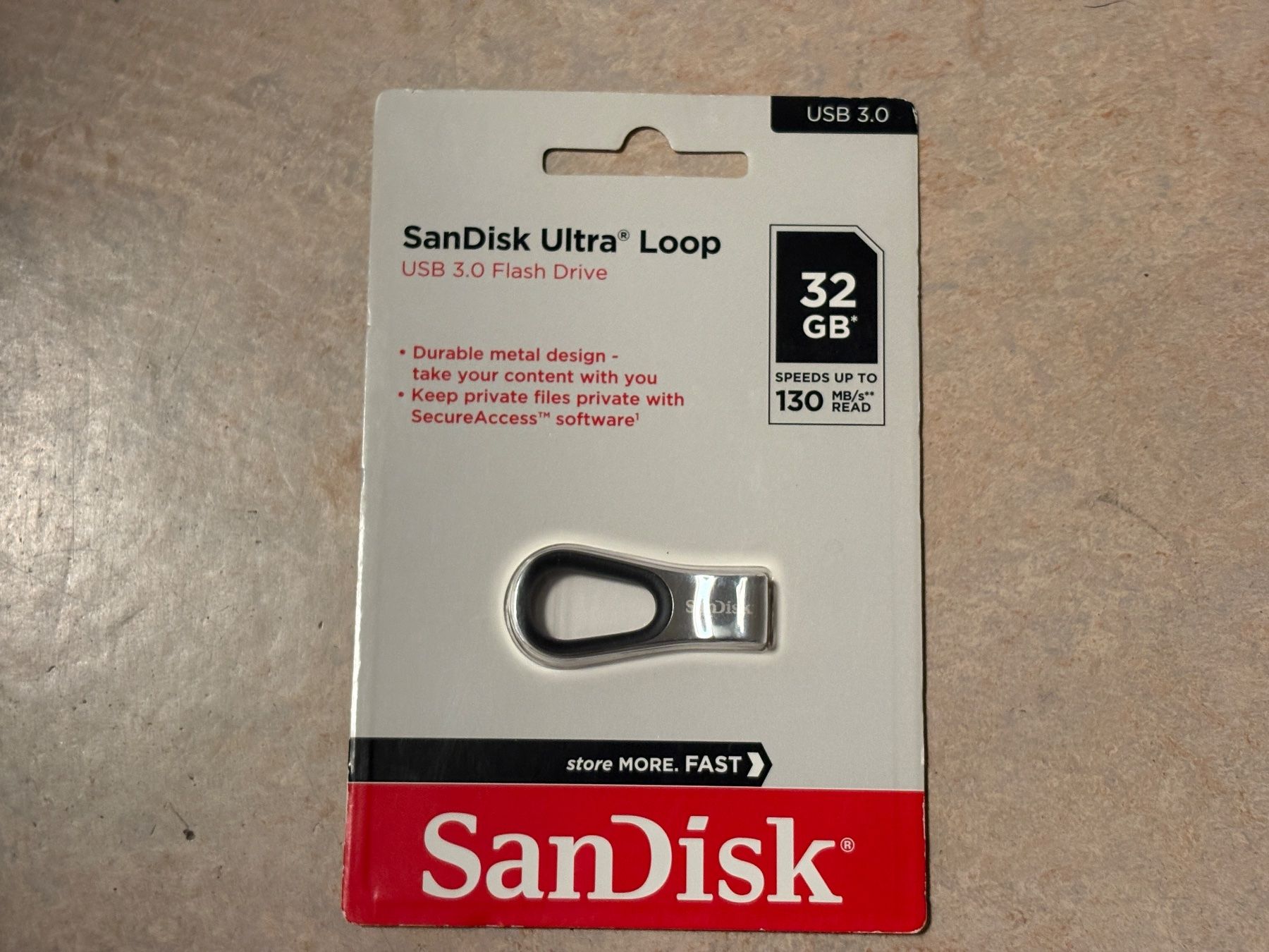 Sandisk Chiavette USB: USB Stick SanDisk Ultra Loop 32GB 3.0 – Nuovo e nell'imballaggio originale da Dietikon venduto da The-Star-Shop