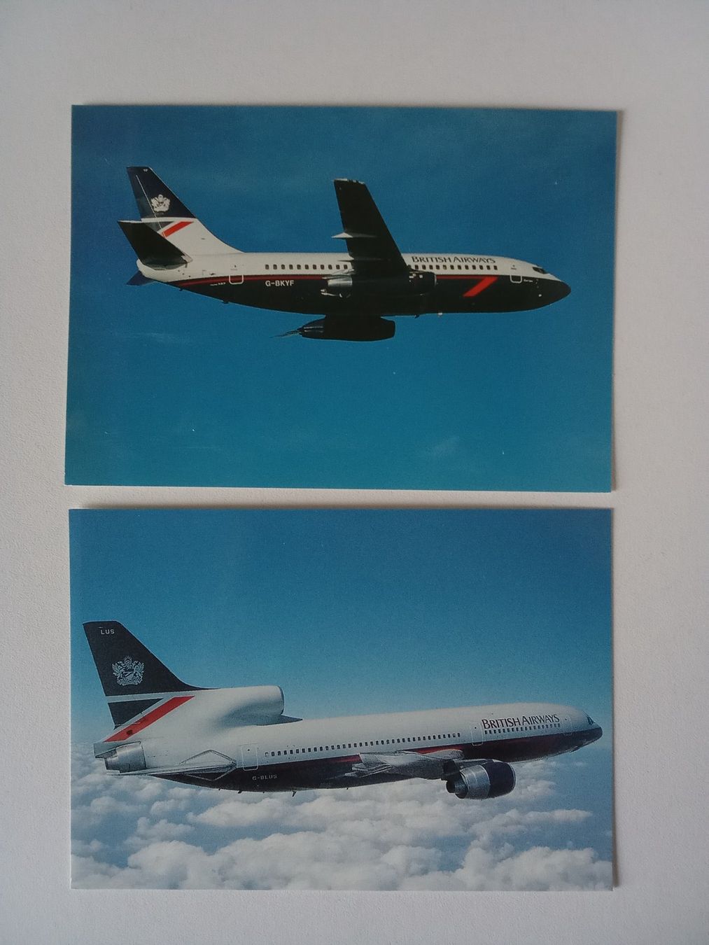 Cartoline postali: Aviatik 2 alte Ansichtskarten der British Airways – Usato da Bilten venduto da Bora3