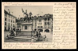 Bern, Erlachdenkmal mit historischen Geb