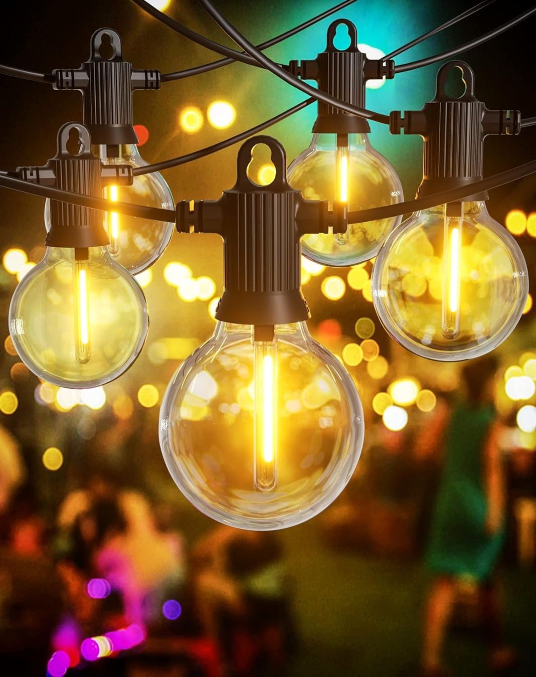 Lichterketten & Leisten: GLÜHBIRNEN LED LICHTERKETTE AUSSEN - 15 METER - 25+2 BIRNEN – Neu und originalverpackt aus Kriens von swissgadget 7