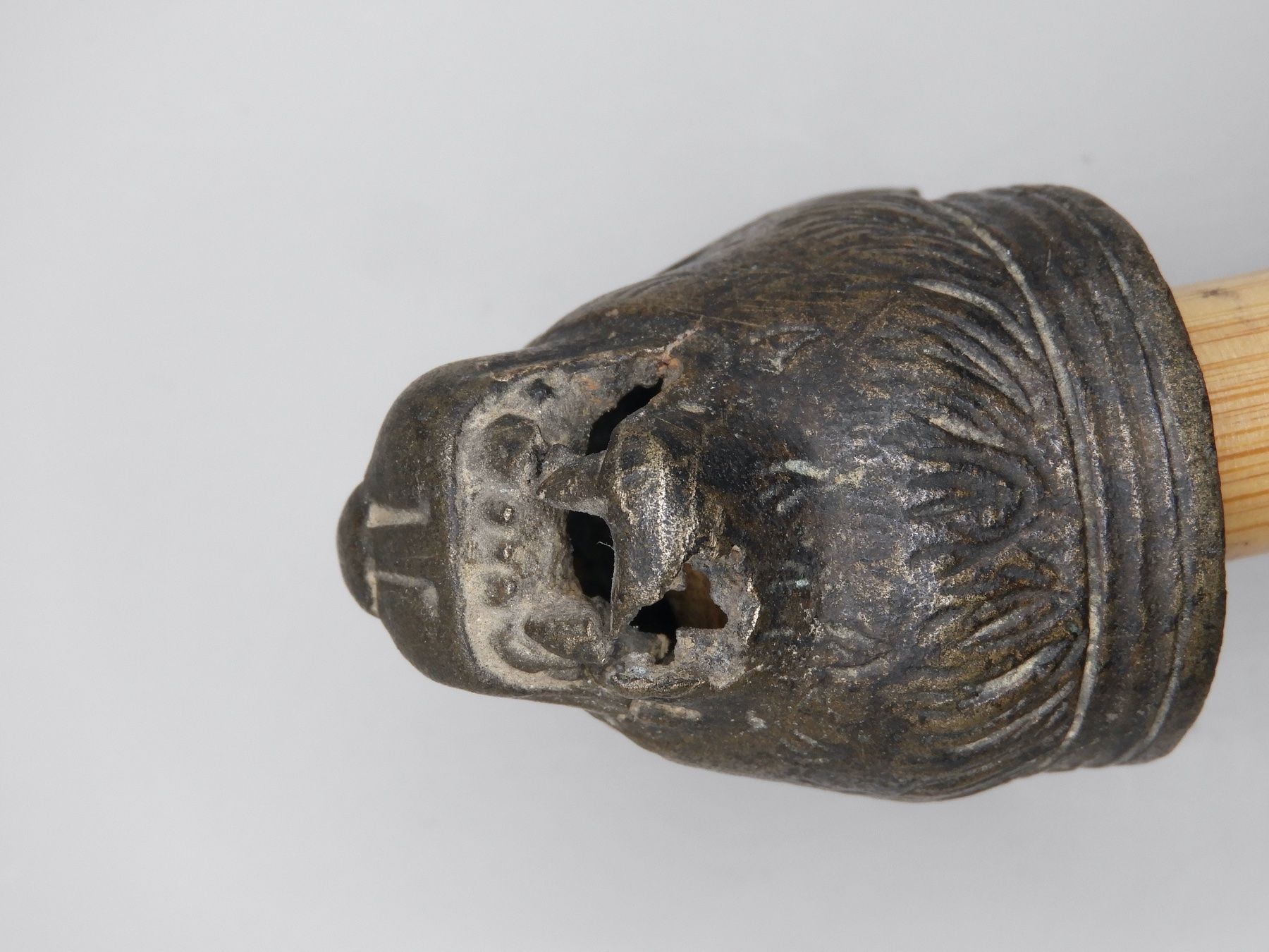 Statuette: Antiker Kopf einer Wildkatze aus Bronze – Usato da Horw venduto da luzernicus 4