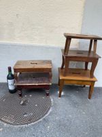 Holzschemeli, Lot von 5, diverse Grössen und alt