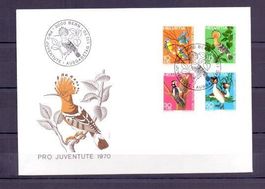 CH FDC Pro Juventute Satz 1970
