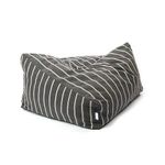 Black Mayonnaise Double Stripe Cushion 2