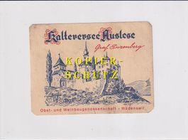 Etikette - Kaltersee Auslese "Graf Enzenberg" /bd