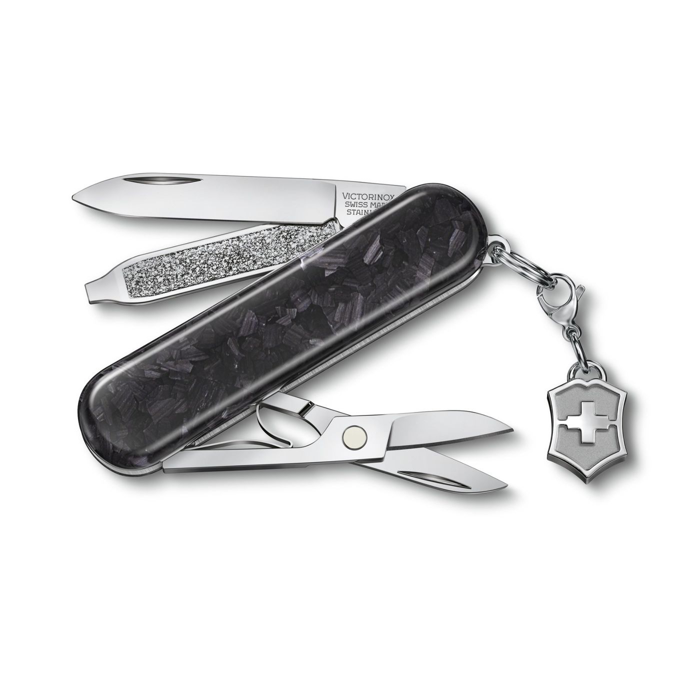 Victorinox Coltelli tascabile: Victorinox Classic SD Brilliant Carbon – Nuovo e nell'imballaggio originale da Koppigen venduto da Bracher_Mail-House 1