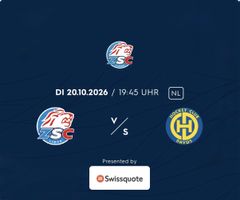 Ticket ZSC Lions gegen HC Davos 20.10.2026 19:45 Uhr