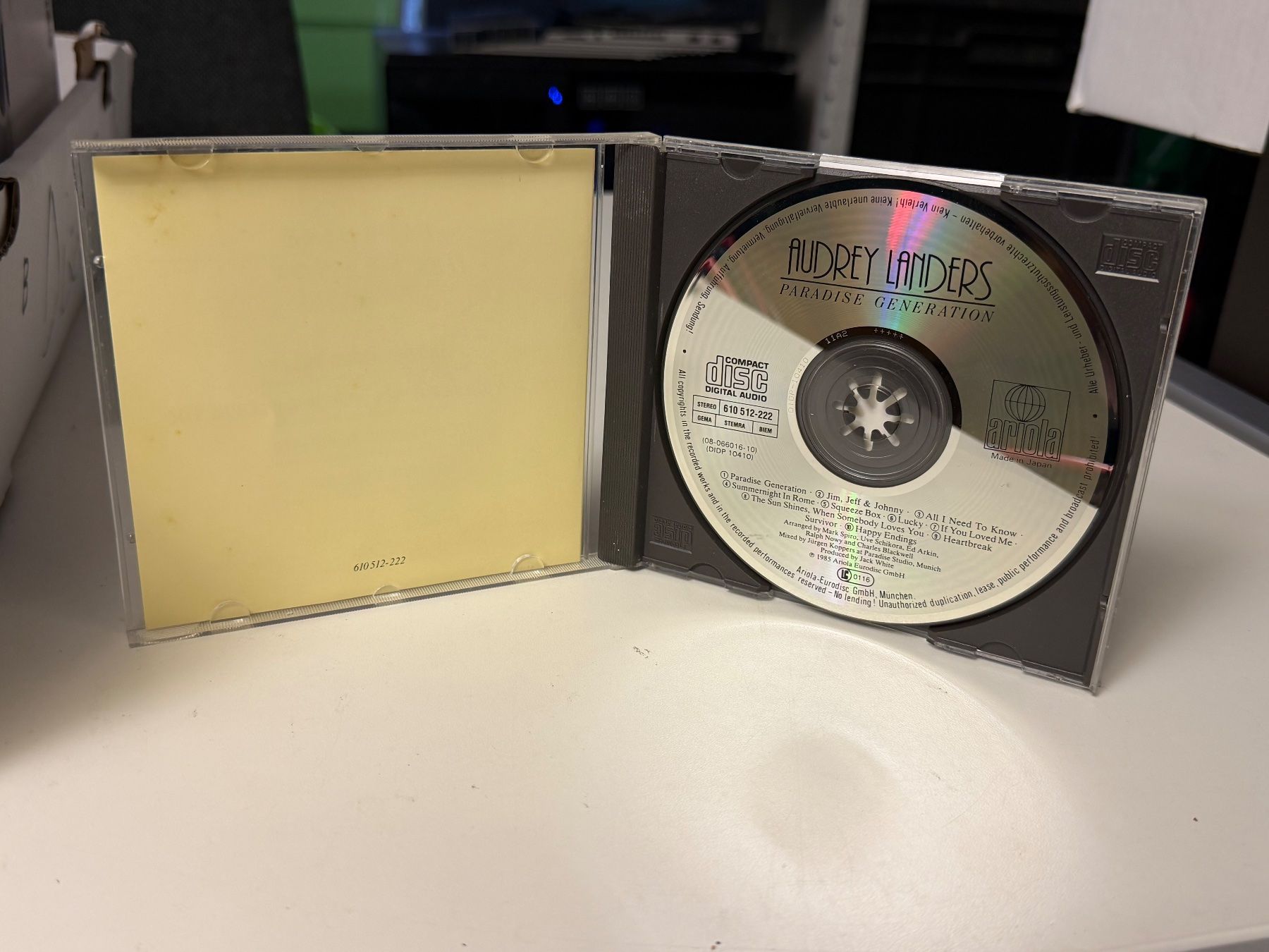 CD: Audrey Landers - Paradise Generation - HG41D – Usato da Küsnacht ZH venduto da swisssales.net 2