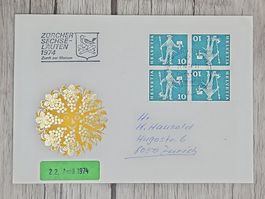 CL11 Enveloppe + Timbre Suisse 1974