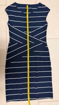 Sommerkleid blau-weiss gestreift Grösse 38