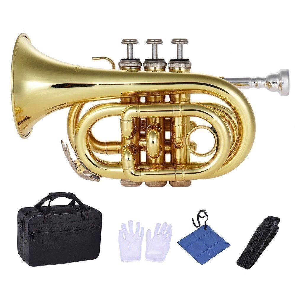 Musikinstrumente: Bb Mini Taschentrompete - Trompete im Koffer Set – Neu und originalverpackt aus Weinfelden von coin-base