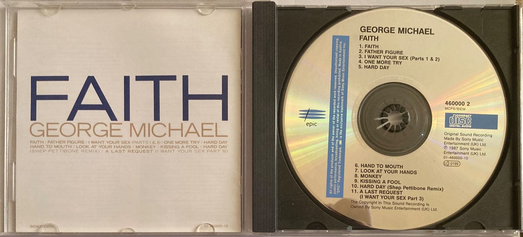 CD: GEORGE MICHAEL - FAITH – Usato da Poliez-Pittet venduto da Newtown-Records 2
