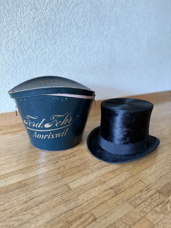 Chapeau Haut-de-Forme Vintage Ferd. Top Hat Rare🎩!