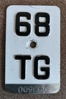 weisse Mofa-, Töffli - Nummer TG 1968