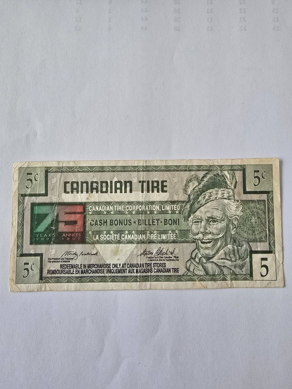 Buoni: Canadian Tire 5/C – Usato da Neuenhof venduto da brasvarela