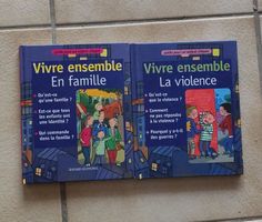Lot de 2 livres éducatifs "Vivre Ensemble" pour enfants