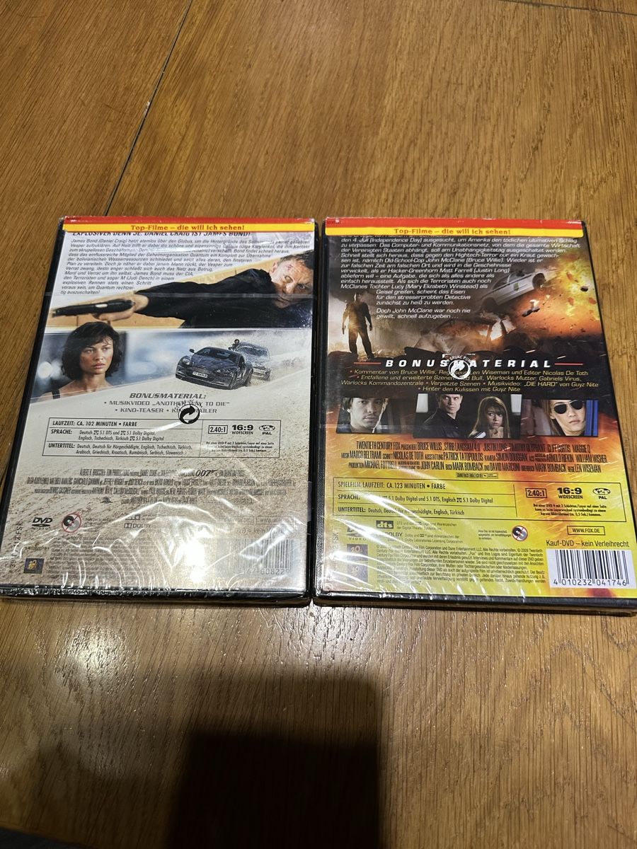 Tutti i DVDs: Stirb langsam 4, ein Quantum Trost, DVD neu – Nuovo e nell'imballaggio originale da Benken ZH venduto da Audi-erich 1