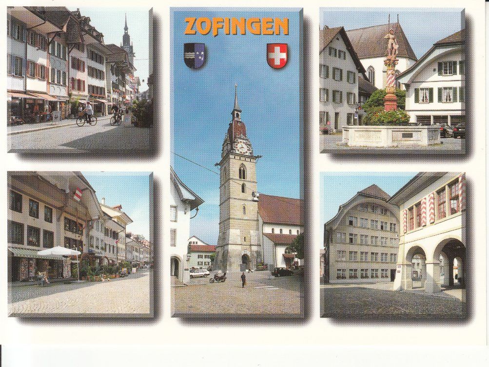 Cartoline postali: Zofingen ca. 1990 – Usato da Bürglen TG venduto da StampGraf