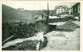 Goldau SZ Unwetter  Sept. 1934  Aabach Nr. 6 sehr gut erhalt