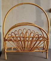 Porte revue en osier & rotin 