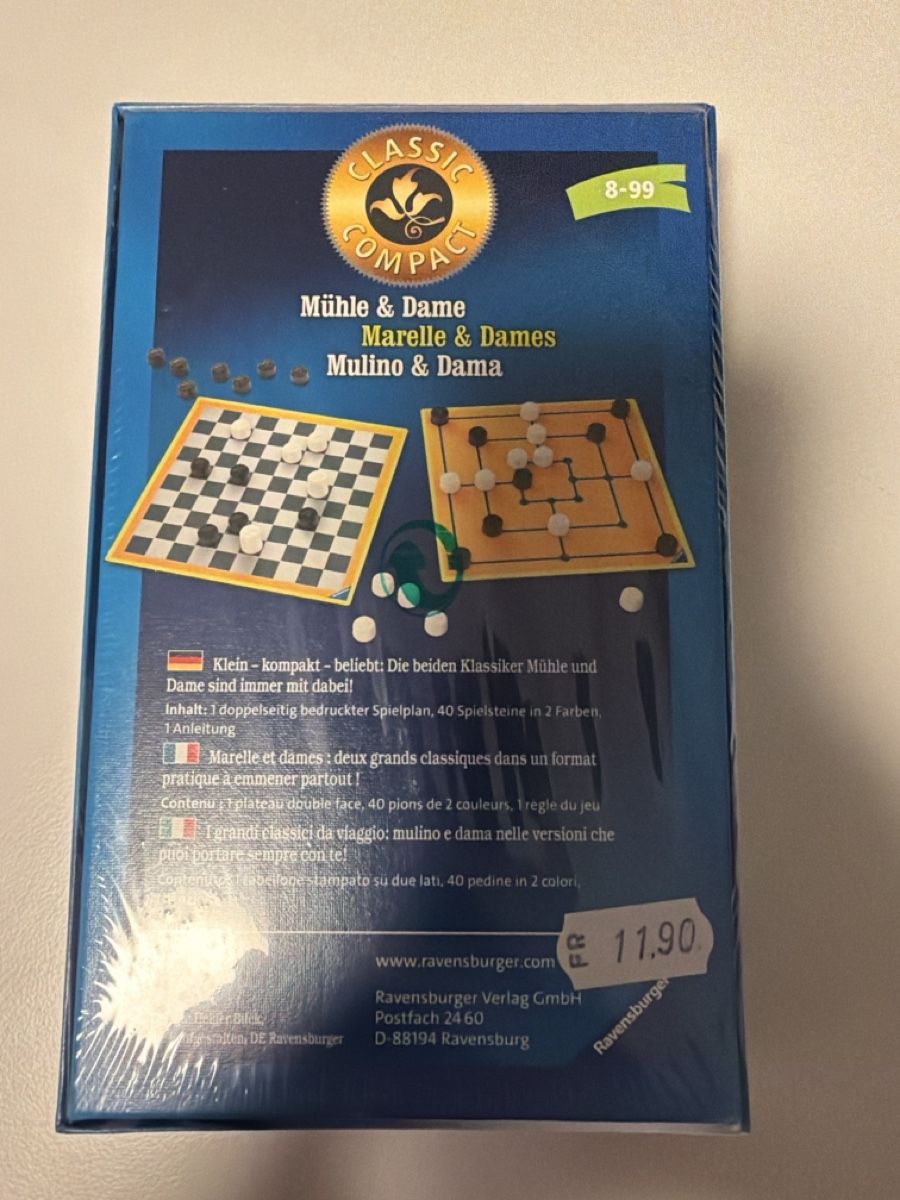 Ravensburger Spiele: Ravensburger Mühle ubd Dame – Neu und originalverpackt aus Winkel von mic_8kbz 1