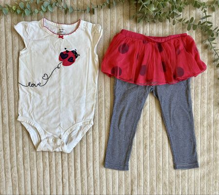 Carter's Baby Set, Gr. 24M, Body, Leggings, Top Zustand!