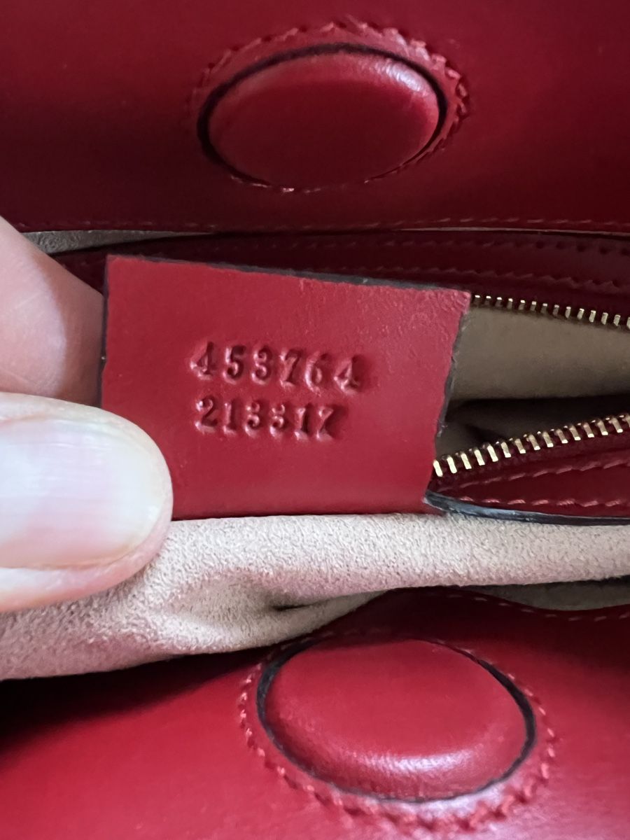 Gucci Taschen für Damen: Tasche Gucci Bamboo Bag, Leder rot – Gebraucht aus Solothurn von Brini06 6