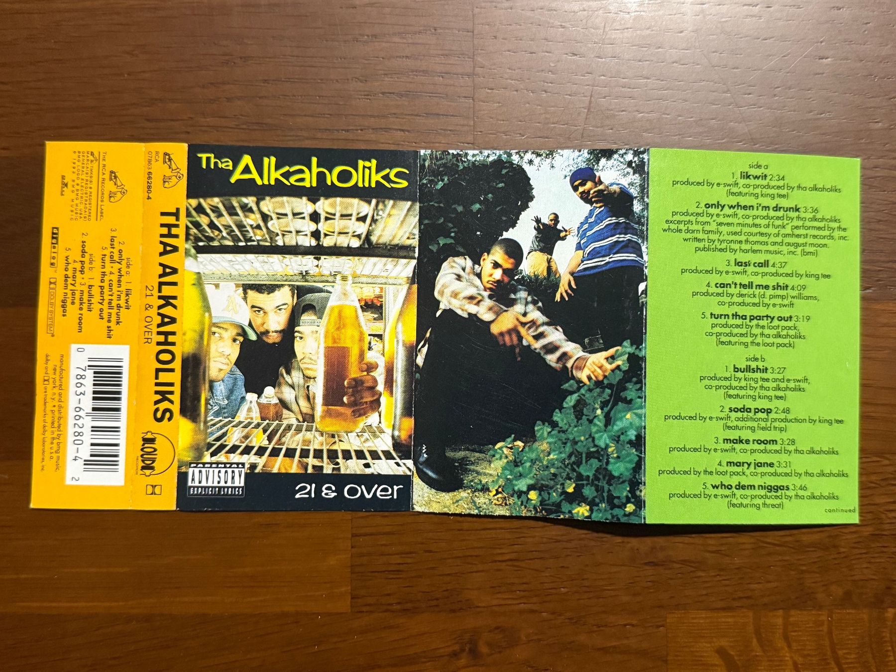 Musicassette: Tha Alkaholiks - 21 & Over / 1993 cassette MC – Usato da Delémont venduto da cpop 2