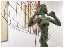 Hans Erni. Sehr seltene Bronce-Skulptur.